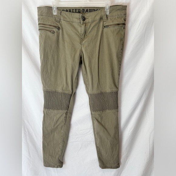 Harley-Davidson Denim - Harley Davidson Women’s Low Rise Moto Skinny Pants